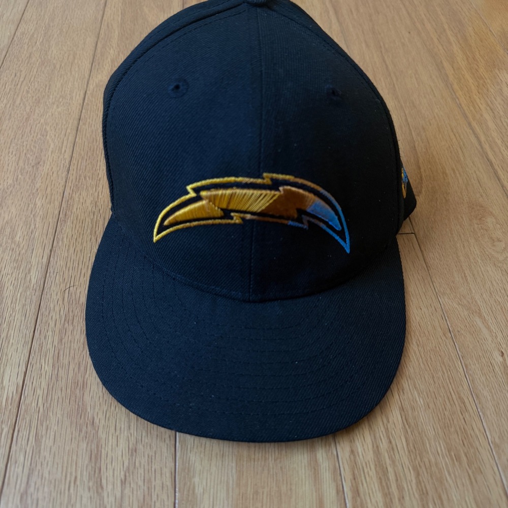 Chargers New Era 59FIFTY Fitted Sporty Hat Cap Gradient Bolt 6 7/8 Black